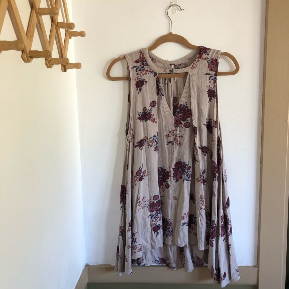 Free People Tree Swing Floral Tunic Dress … - Picture 2 of 8